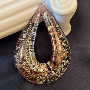 Elegant Glass Teardrop Pendant